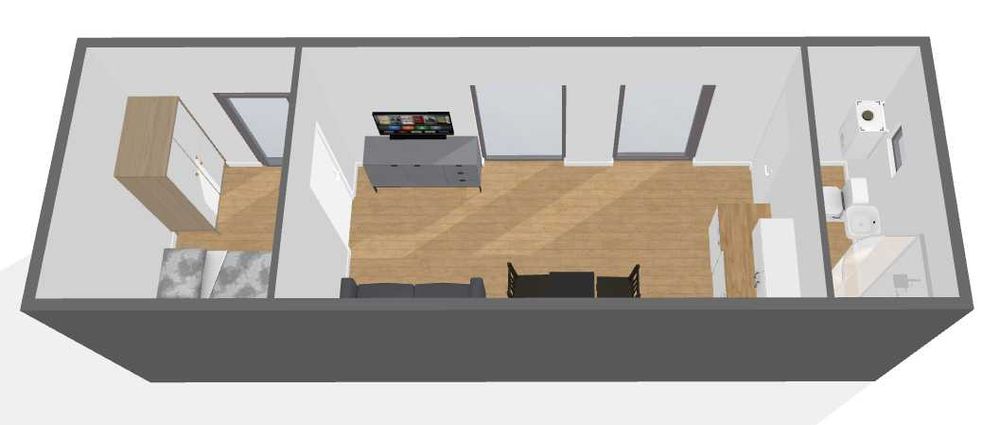 Domek letniskowy mobilny całoroczny wyposażony pod klucz 27m2 Producen