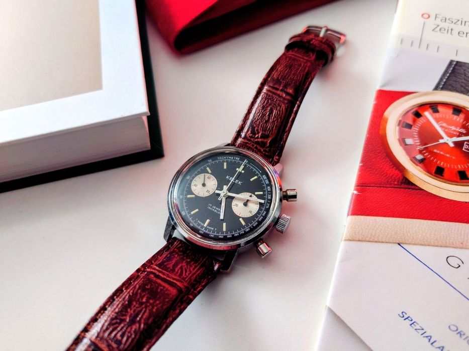 Kelek Chronograph z lat 70. Piękny stan.