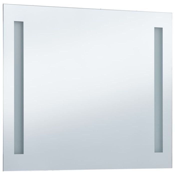 Vidaxl Ścienne Lustro Łazienkowe Z Led, 100 X 60 Cm