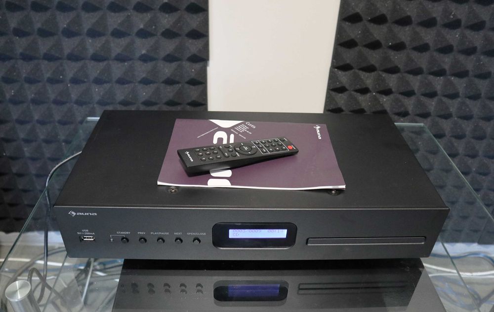 Новый Cd проигрыватель Auna с пультом   дефект