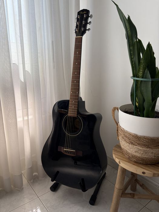 Guitarra Eletroacústica Fender CD-60CE Preta (Black)