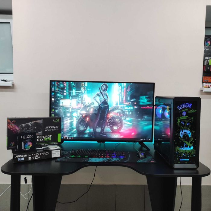 Игровой Компютер i5-7500, 16GB DDR4, GTX 1070 8GB, SSD 512, Блок 1200w