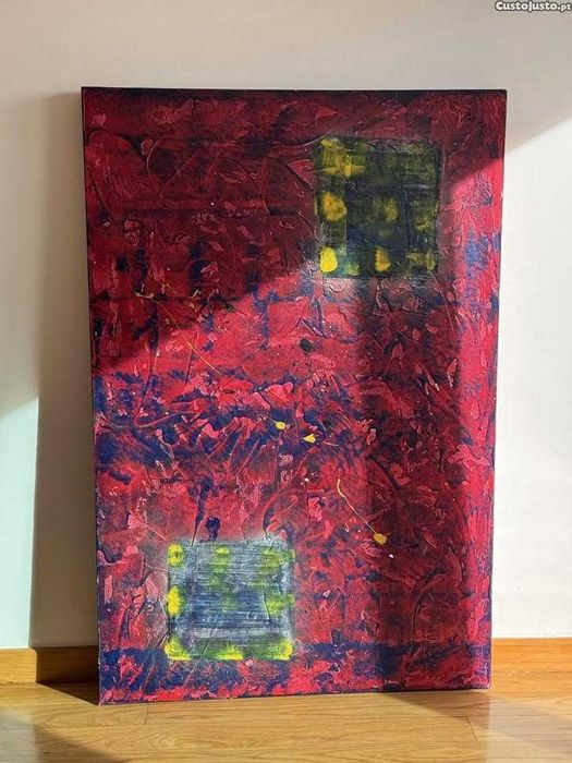 Quadro pintura abstrata