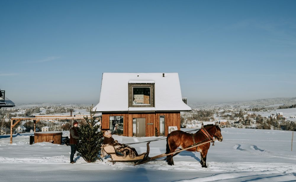 domek w górach SAUNA BALIA JACUZZI ferie zimowe narty skitury biegówki