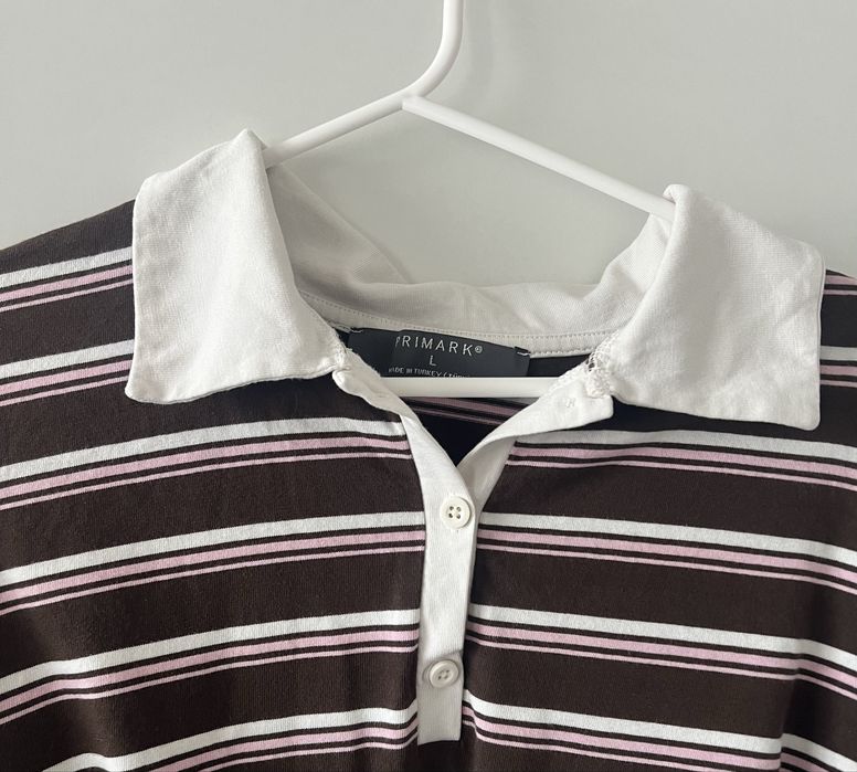 Чоловіче смугасте поло Primark у розмірі L