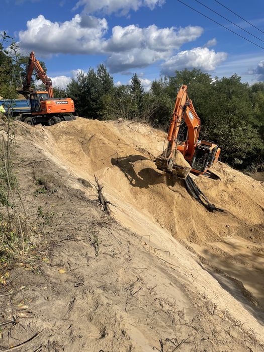 Wynajem koparki,  prace ziemne , rozbiórki, piasek, kruszywa, ziemia