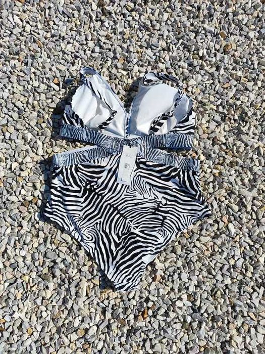 Jednoczęściowy strój bikini zebra River Island 46 3XL