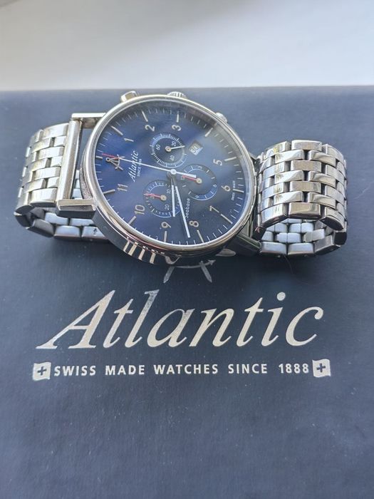 Швейцарские часы Atlantic Seabase Chronograph 60457.41.55