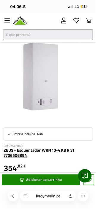 Esquentador Zeus