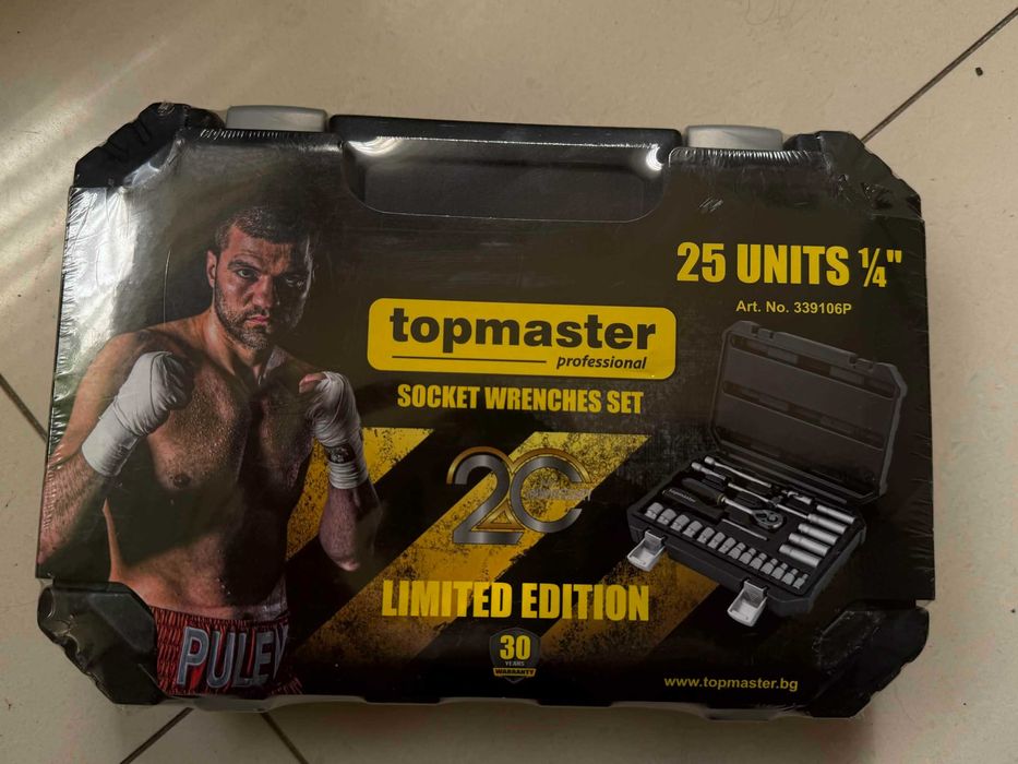 Zestaw Kluczy Nasadowych Cr-V Topmaster Professional 25 el. 1/4" – Nowy