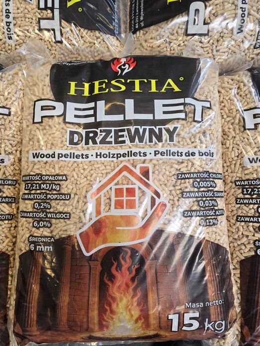 Pellet sosnowy klasy premium  Hestia jak Olczyk Rybnik Zwonowice Rydułtowy