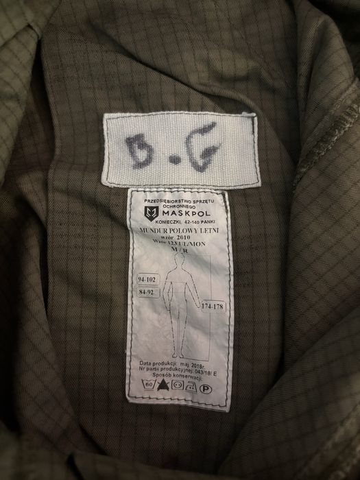 Letni mundur polowy, wojskowy, męski, wzór 123UL/MON, rozmiar M/R