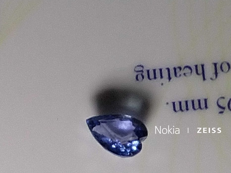 Szafir Cejloński - 100 % Naturalny - Serce - Certyfikat - Walentynki