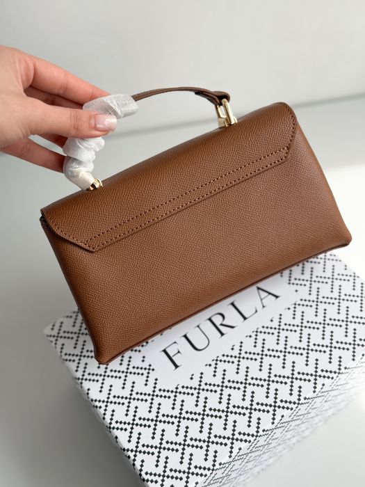 Сумка Furla коричнева натуральна шкіра