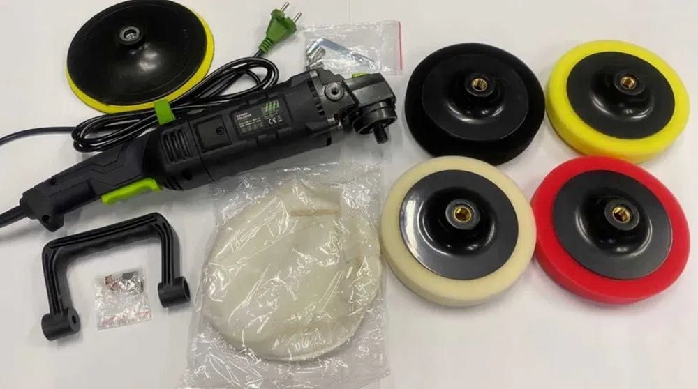 Polerka Samochodowa Rotacyjna 2300w Regulacja Obrotów + Zestaw Gąbek