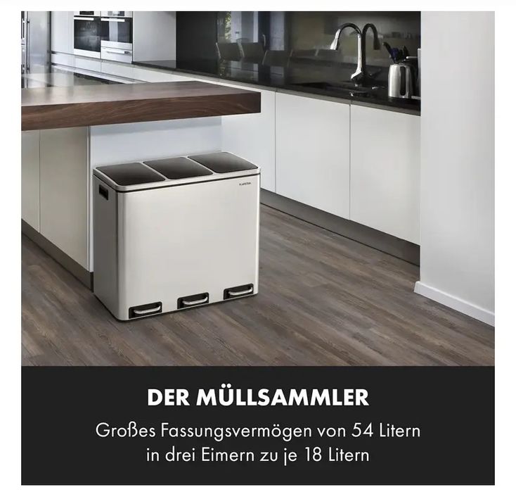 Відро для сміття з педаллю Klarstein Grandmaster Trash