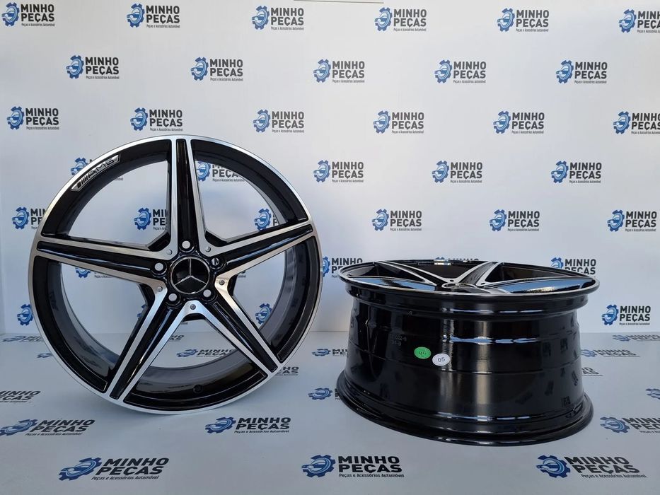 Jantes Mercedes (W205) AMG em 18 Preto Polido