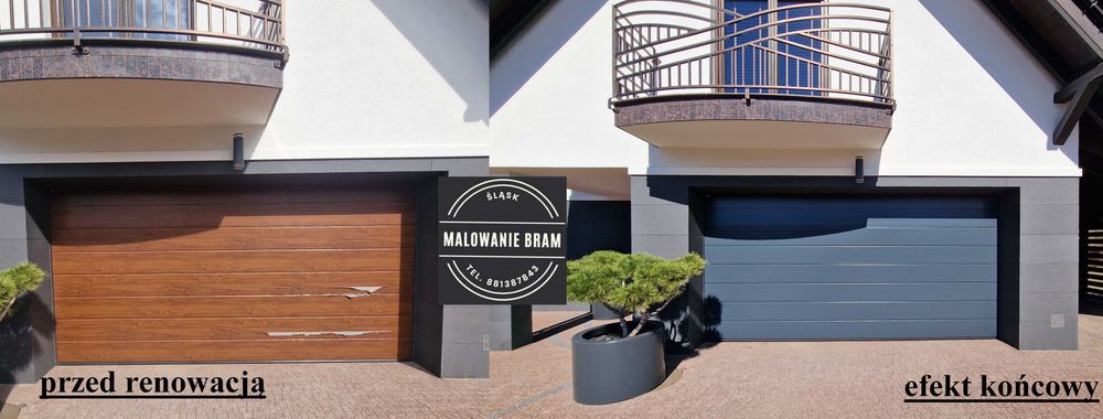 Malowanie BRAMA garażowa naprawa RENOWACJA serwis Wiśniowski Normstahl