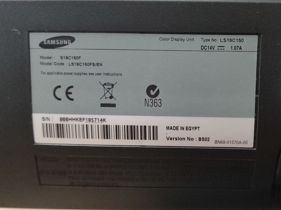 Monitor Samsung 19"