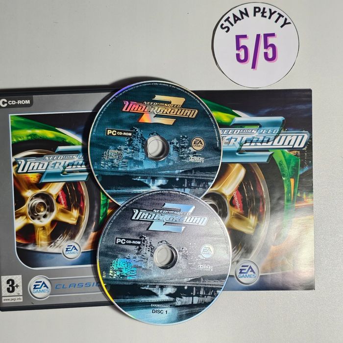gra pc - need for speed underground 2 - wydanie pudełkowe - super stan