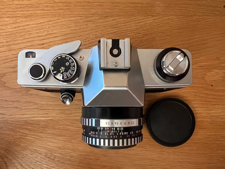 Aparat - Pentacon Praktica L + Tessar 2.8/50 Carl Zeiss Jena