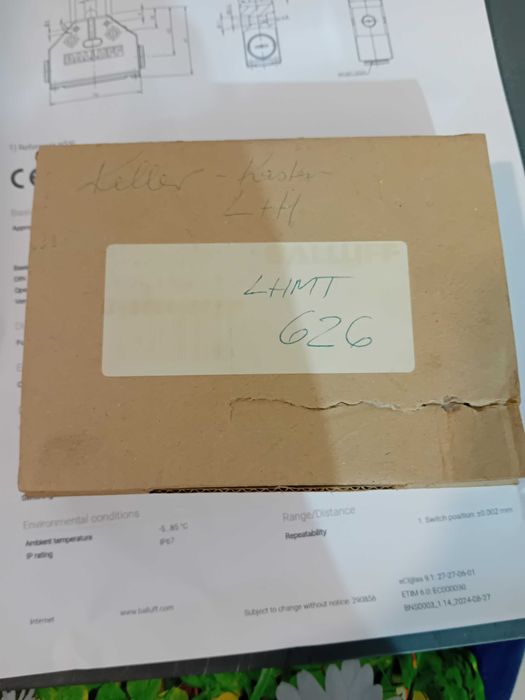 Fim de Curso de Alta Resistencia BALLUFF de 8 cm