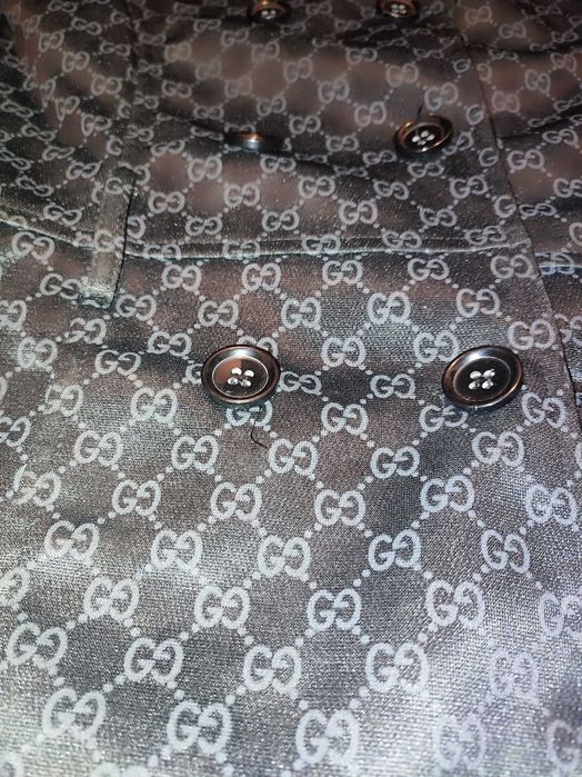 Trencz damski czarny Gucci