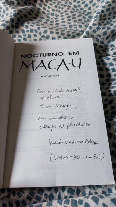Nocturno em Macau - Maria Ondina Braga (com dedicatória de autora)