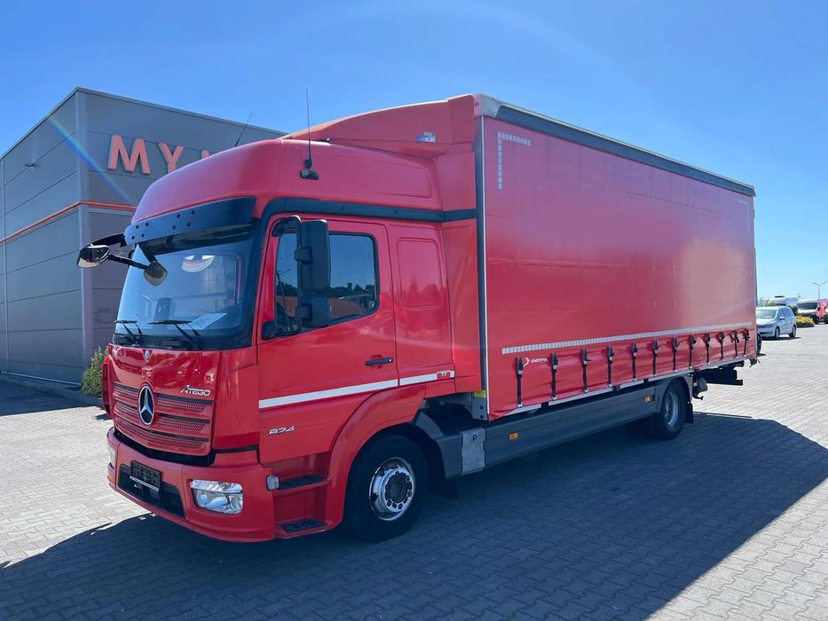 Mercedes-Benz ATEGO 824 EURO 6 FIRANKA  nr.96 1 Wł. SALON PL Aluminiowa Zabudowa Lodówka 2x ŁÓŻKO Serwis ASO