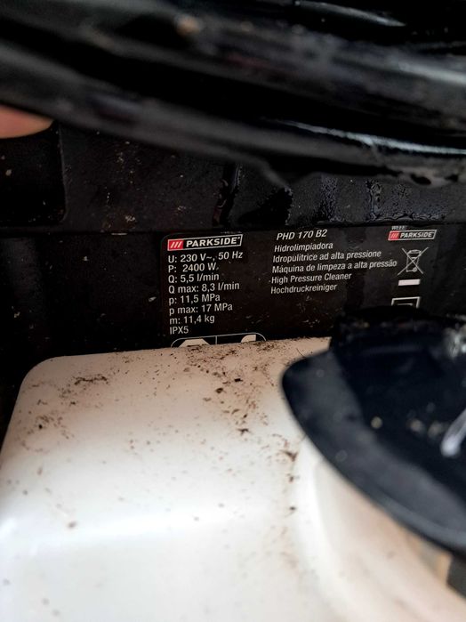 Maquina de lavarr a pressao Parkside 170 b2