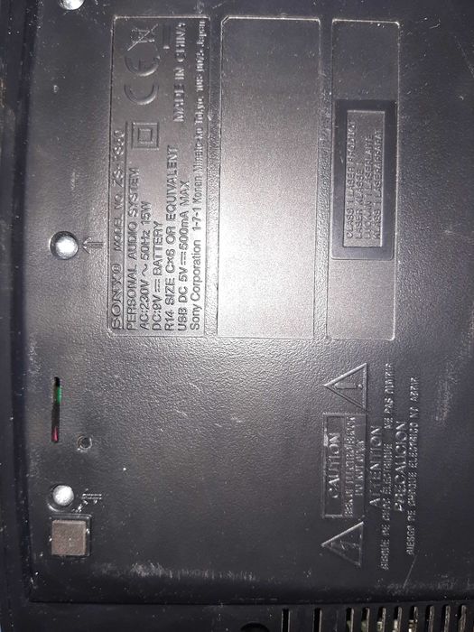 Rádio, leitor de CD com entrada USB Sony ZS-PS50