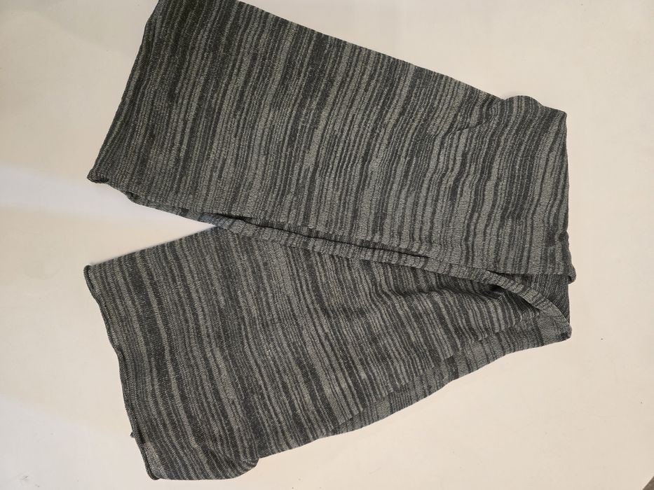 Szal komin stalowo srebrny