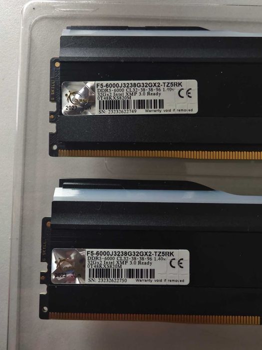 Оперативна памʼять G.Skill DDR5-6000 64GB PC5-48000 (Kit of 2x32768MB)