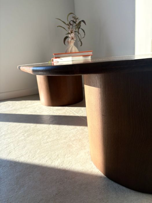 Dębowy stolik kawowy westwing