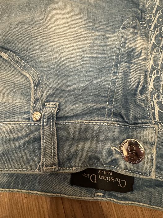 Christian dior m/l dzinsy wyszywane logo