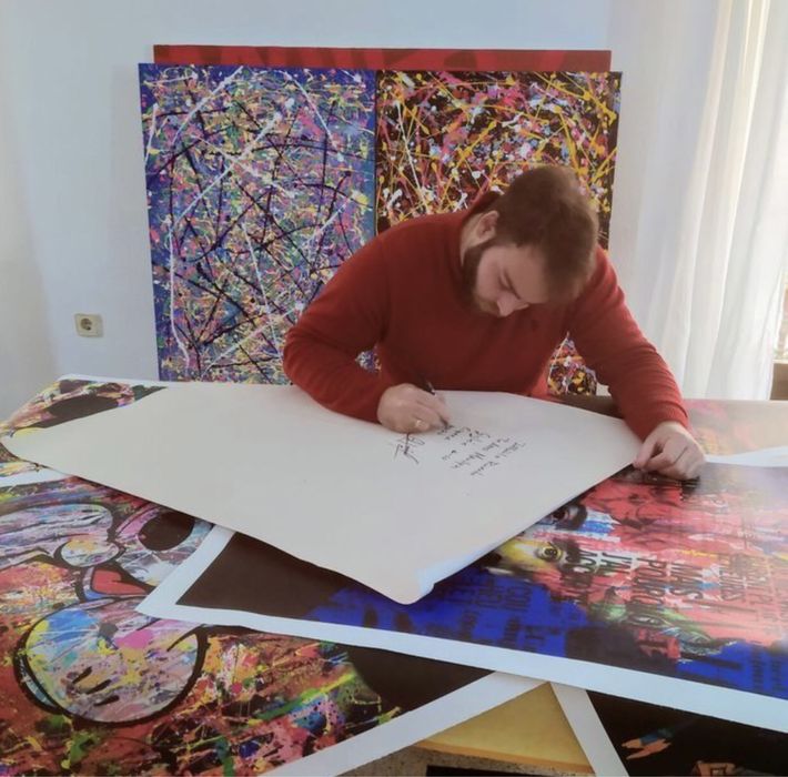 Mike Tyson street art quadro