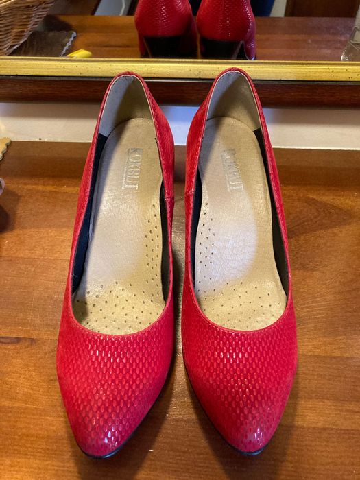 Buty czerwone polski producent