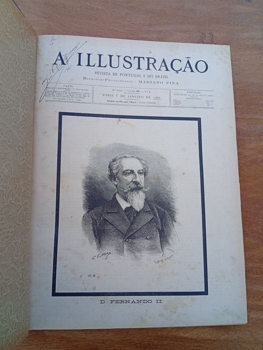 Revista "A Ilustração" (Volume Completo do Ano 1886)