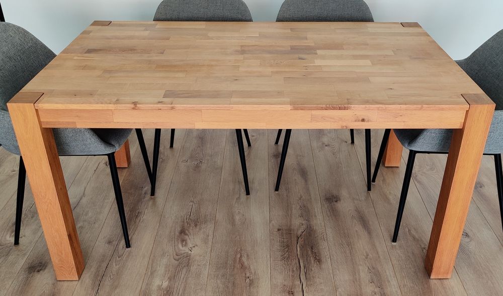 Mesa Extensível Madeira Maciça de Carvalho