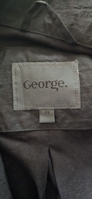 Czarna kurtka wiosenna wiatrówka, George, rozmiar XS, nowa z metką