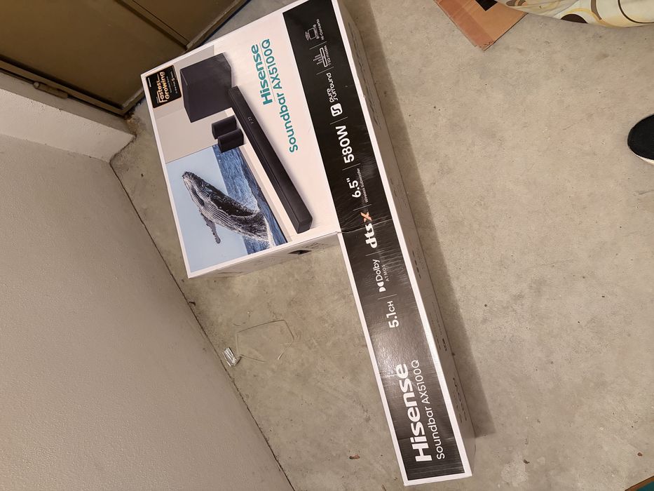 Soundbar HISENSE AX5100Q (5.1 Canais - 580W - Subwoofer Sem Fios)