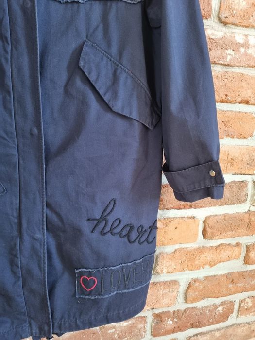 Granatowa parka Zara