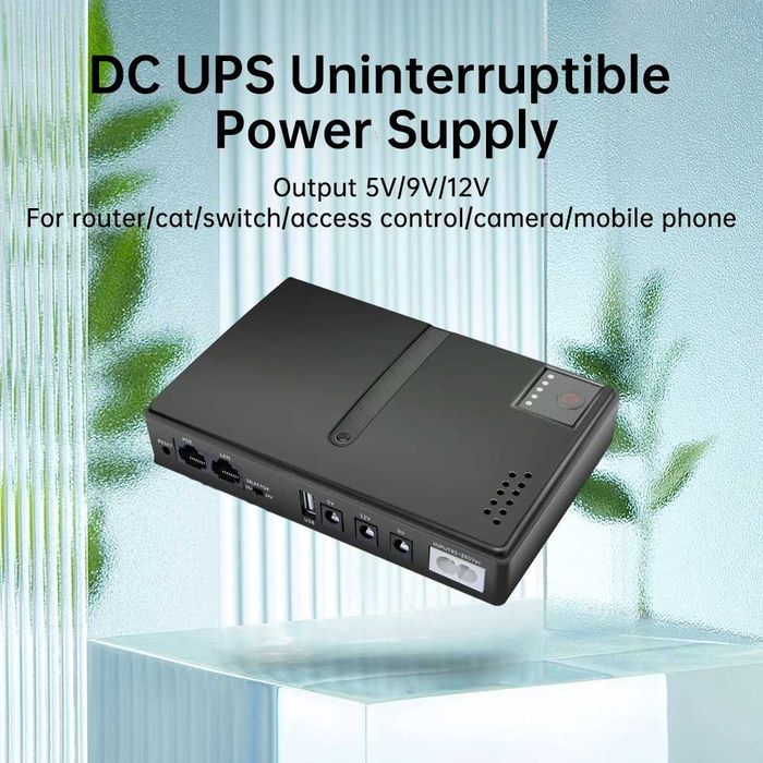 ДБЖ, UPS, ИБП, безперебійник 14000mAh для роутера 5В, 9В, 12В