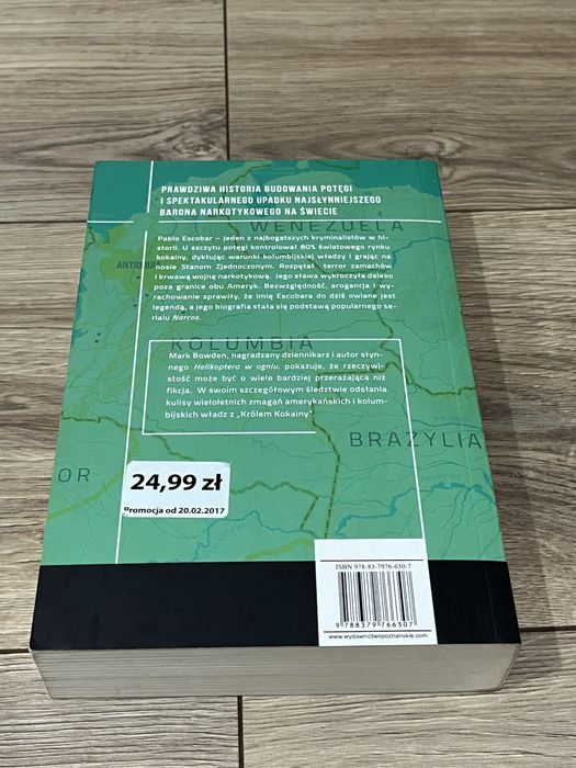 Książka “Polowanie na Escobara”