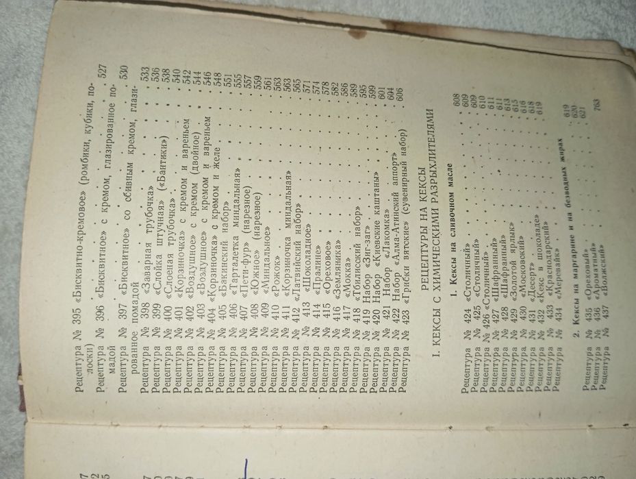 Рецептуры на торты,пирожные,кексы и рулеты