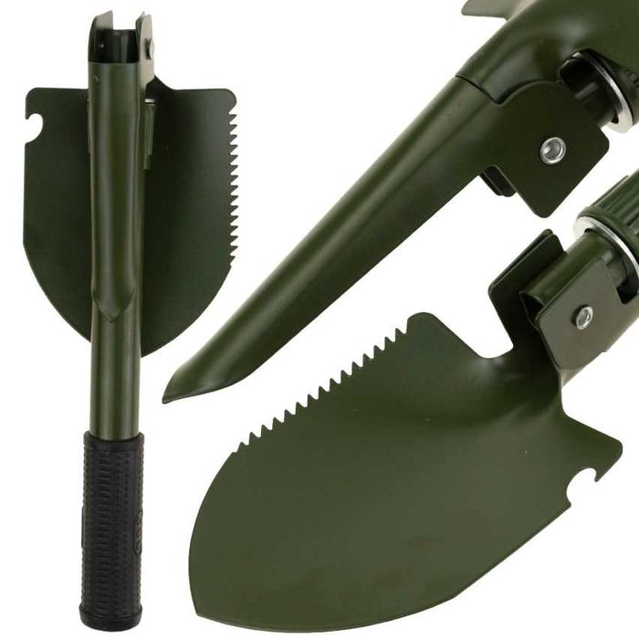 SAPERKA SKŁADANA WIELOFUNKCYJNA 4w1 Biwakowa Kempingowa Łopatka Mała