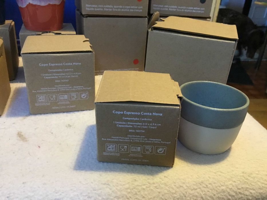 Copos Nespresso - Costa Nova - colecionáveis variados