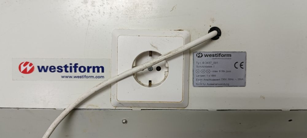 Kaseton,reklama świetlna Gastro,Westiform B 3437.