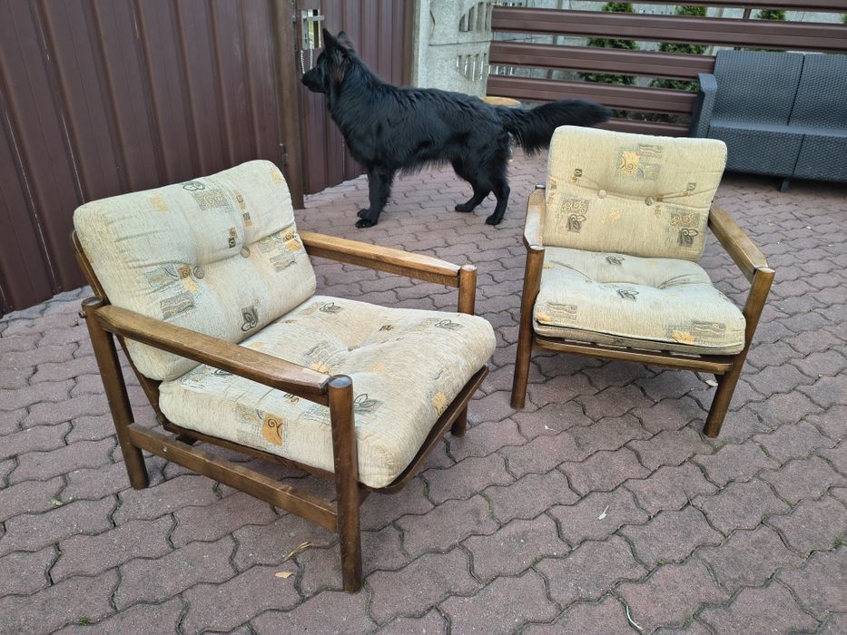 Zabytkowy fotel Radomsko retro vintage prl