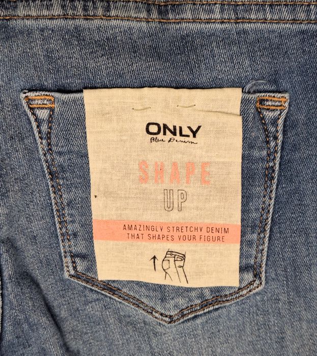 Damskie bawełniane spodnie jeansowe Only Shape Skinny 27/34